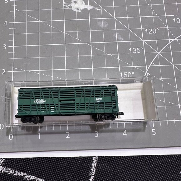 Green Atlas Cattle Cars 2252 N Scale New York Central NYC w Original Box - Picture 6 of 9